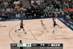 突然发力！辛普森反击单手劈扣 掘金11-0获得两位数优势_24直播网