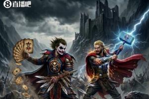 AI绘图：小丑皇扑克牌飞刀奇出震慑狼群 穆雷手持雷电锋芒毕露_24直播网